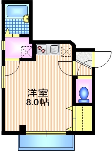 世田谷区三軒茶屋のマンションの間取り