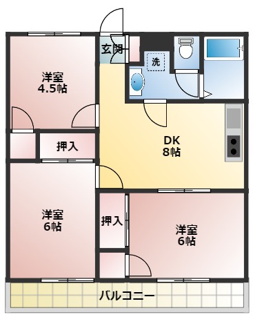 リバーサイドマンションの間取り