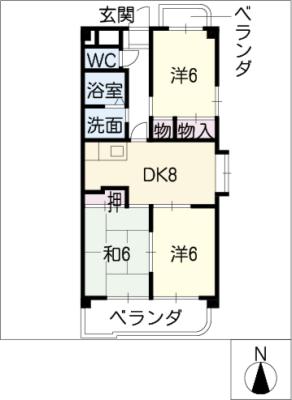 サンライズ伊東の間取り