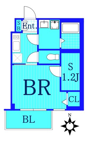 川崎市幸区南幸町のマンションの間取り