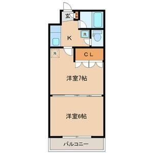 仙台市宮城野区萩野町のマンションの間取り