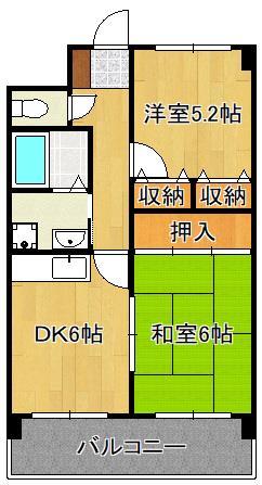 ブウル・ヴァール足原の間取り