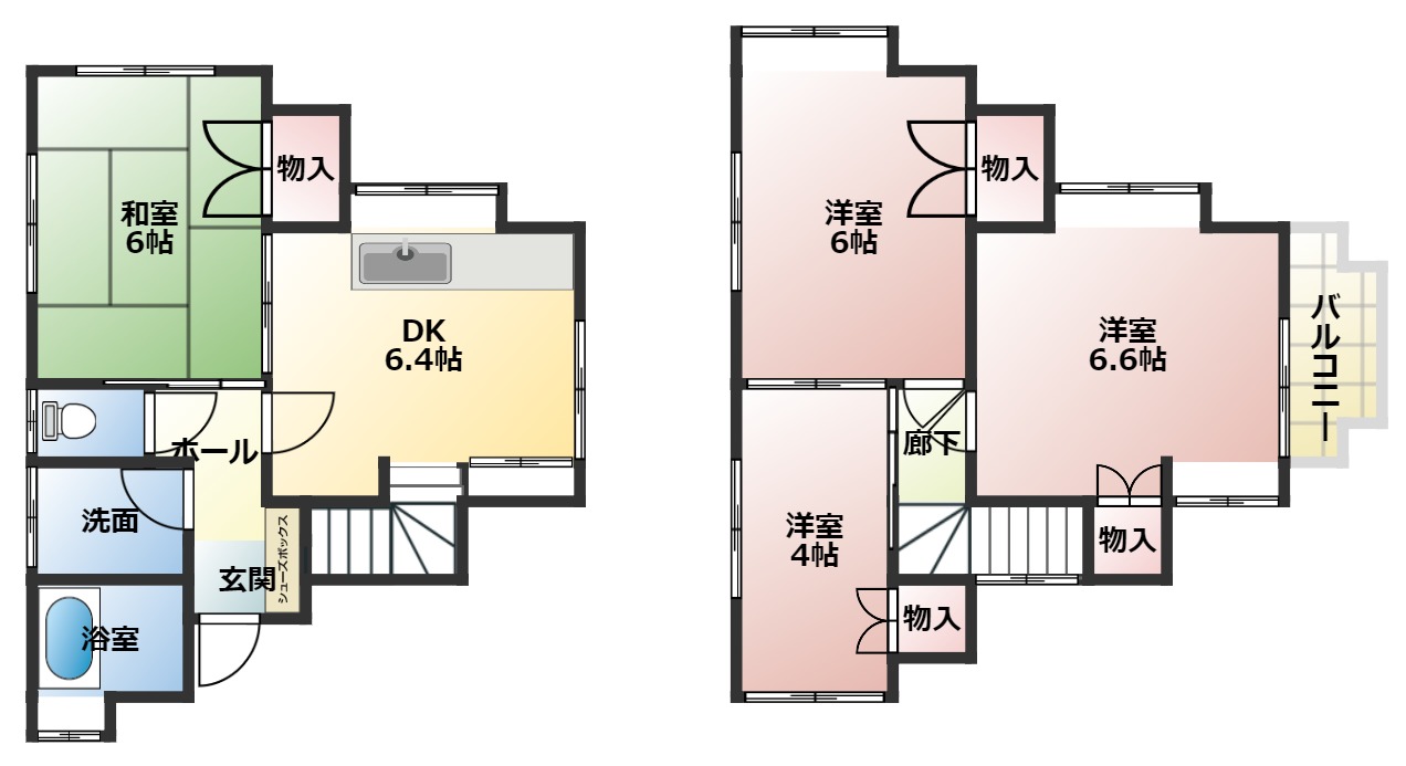 広島県呉市上長迫町（一戸建）の賃貸物件の間取り