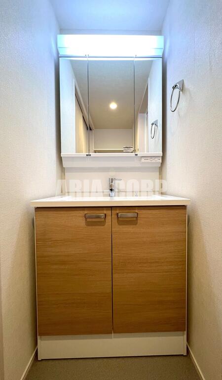 洗面設備　三面鏡採用◎シャンプードレッサー付きの洗面所です！