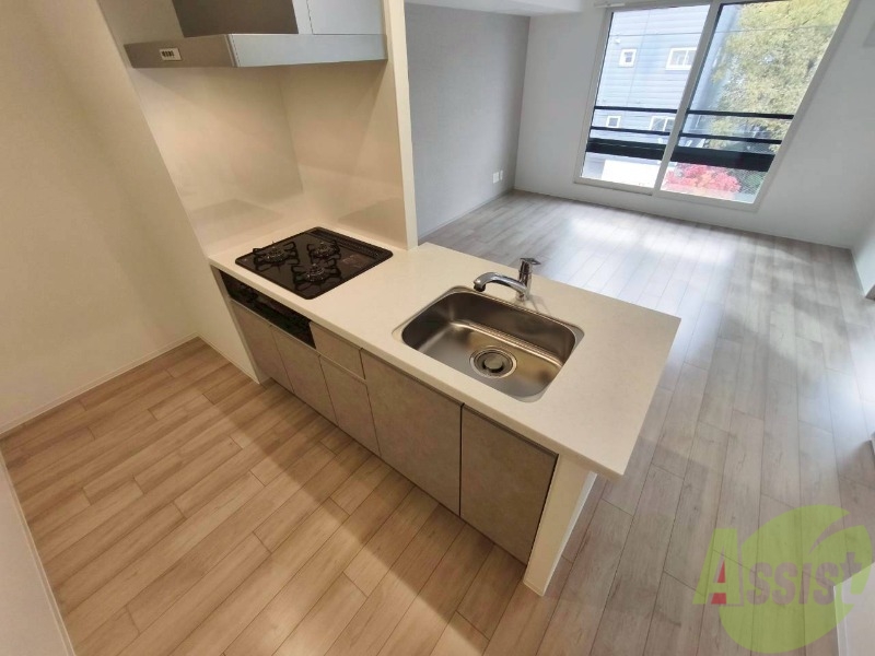 キッチン　システムキッチンなので、すぐお料理に使えます！