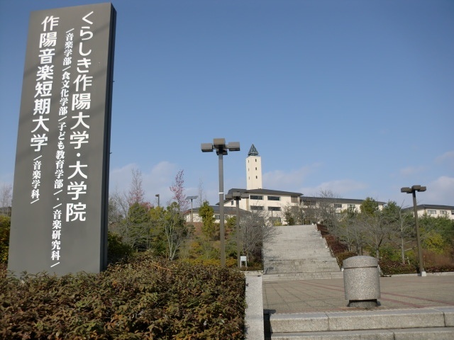 図書館　くらしき作陽大学作陽音楽短期大学附属図書館（図書館）まで2056m