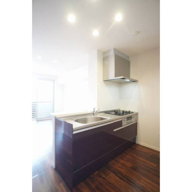 キッチン　グリルも付いた３口ガスコンロ付キッチン♪