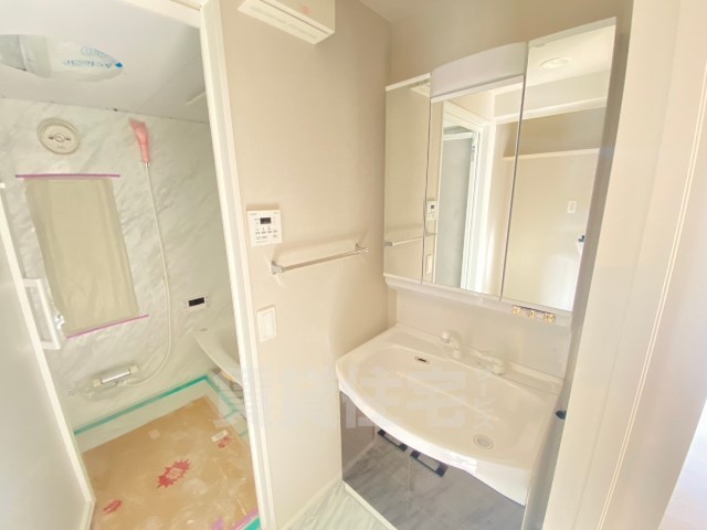 洗面設備　同建設会社施工例