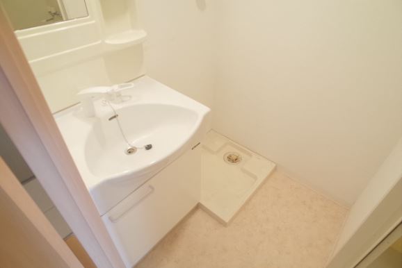 洗面設備　室内洗濯機置き場