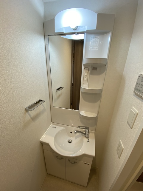 洗面設備　忙しい朝に嬉しい設備。
