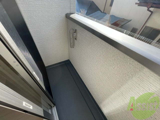 バルコニー　バルコニーは広くて作業がしやすいですね。