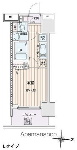 エスティメゾン錦糸町IIの間取り写真