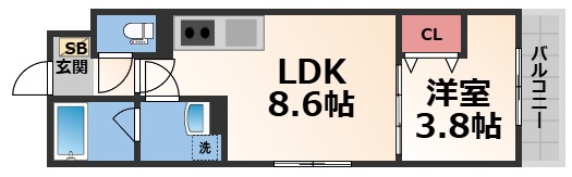 D porta Neigeの間取り写真