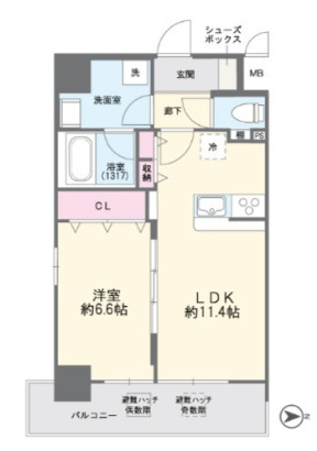Fuku島之内の間取り写真