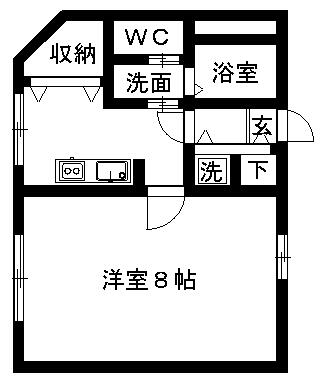 鳥井ハイツの間取り写真