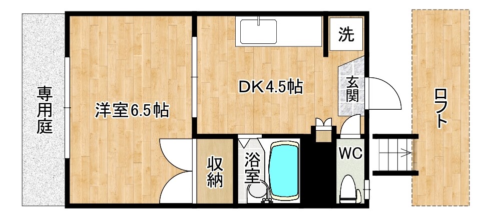 パレス若園の間取り写真