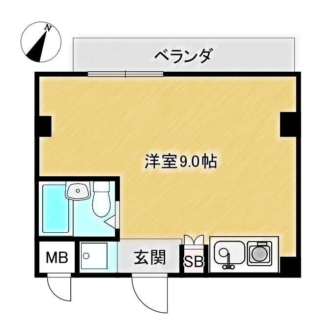 ル・シェール住吉の間取り写真