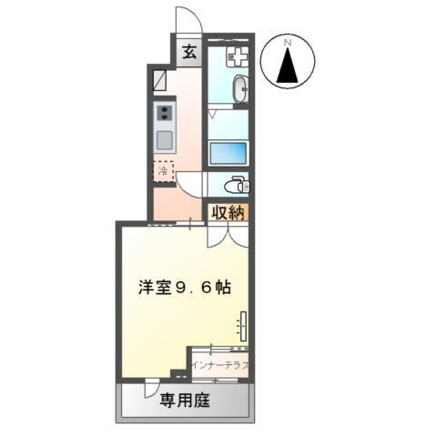 熊本市電健軍線 田崎橋駅 徒歩17分 2階建 築2年の間取り写真