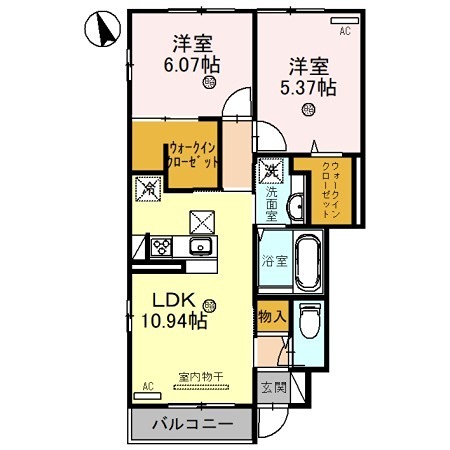 エスポワールメゾンの間取り写真
