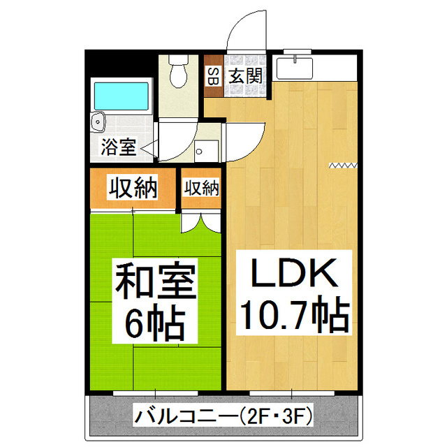 【タカギマンションＮｏ．５の間取り】