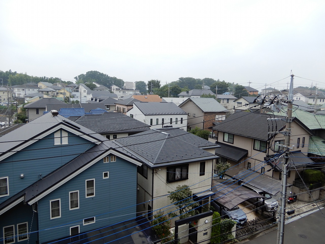 眺望　住宅街に位置しています