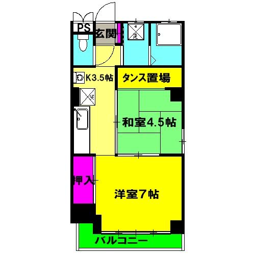 静岡県藤枝市駅前２（マンション）の賃貸物件の間取り