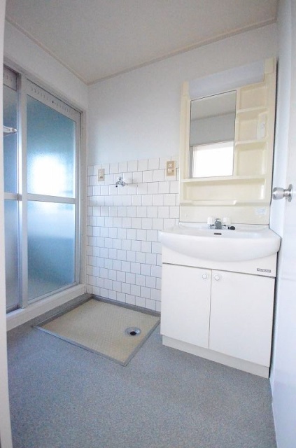 洗面設備　写真は別号室のものです。