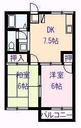 サンハイツ長迫の間取り