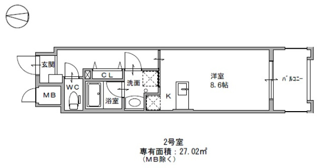 ミュゼ　海老山の間取り