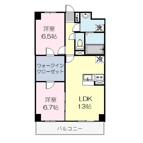 サニーサイド戸祭 IIの間取り