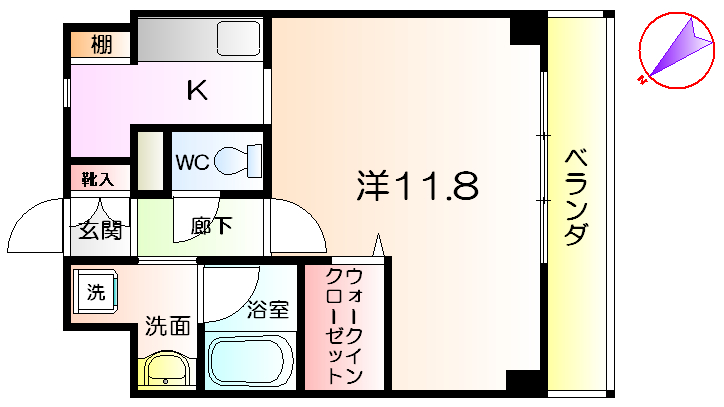 ディアコート新発田の間取り