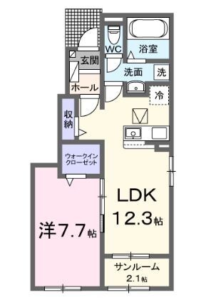 和気郡和気町尺所のアパートの間取り