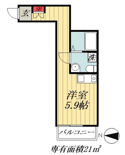 千葉県浦安市猫実４（アパート）の賃貸物件の間取り