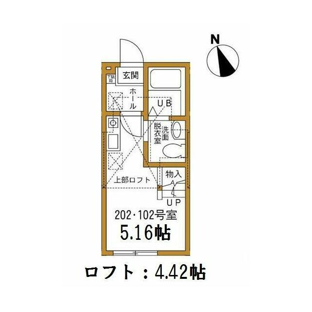 【横浜市戸塚区上倉田町のアパートの間取り】