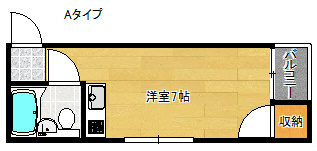 大阪市住之江区西住之江のマンションの間取り