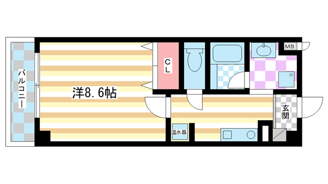 大和郡山市北郡山町のマンションの間取り