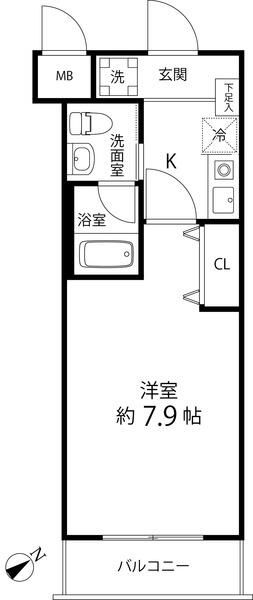 神奈川県座間市相模が丘１（マンション）の賃貸物件の間取り