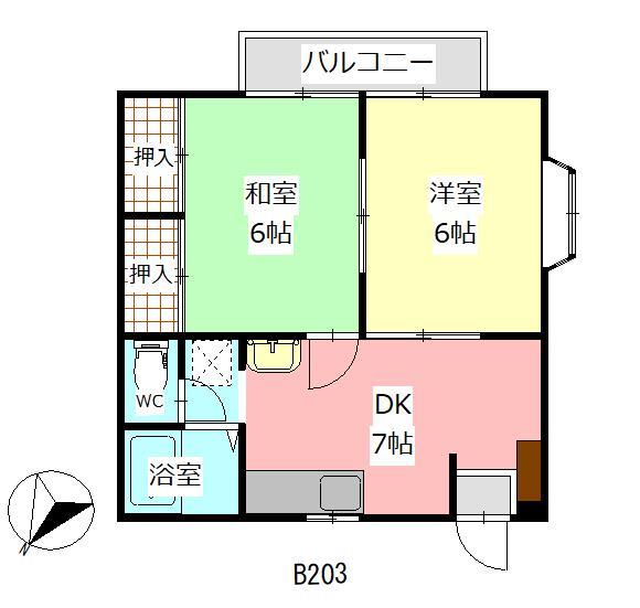 シティコーポ花園の間取り