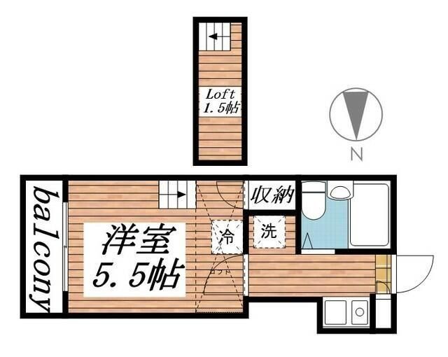 藤沢市弥勒寺のアパートの間取り