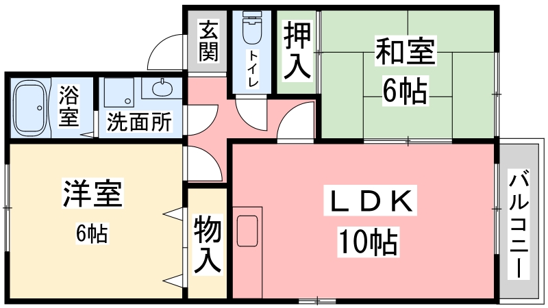 セジュール楓の間取り