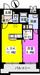 ベスタ櫛原の間取り