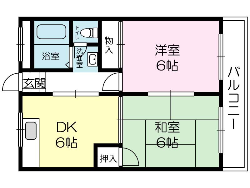 【エスポワールささゆりの間取り】