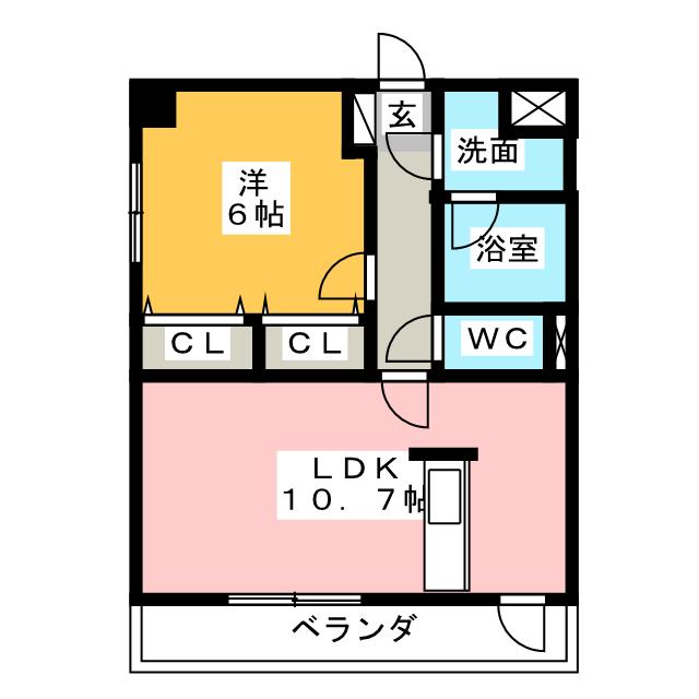 ルーチェ庄内緑地の間取り