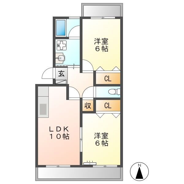 サニーフラワーの間取り