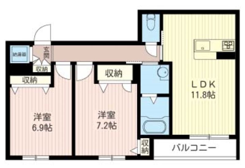 ヴェルデ国立の間取り