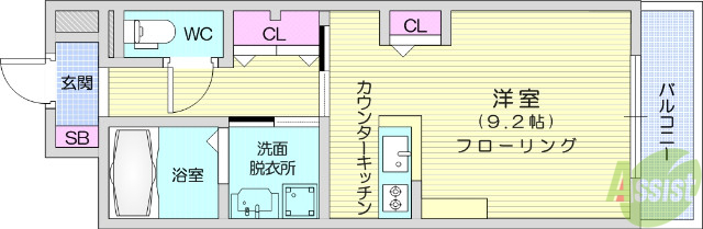 パークセントラル名取の間取り