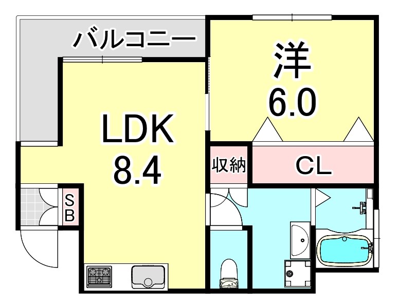 NOBSON霞ヶ丘の間取り