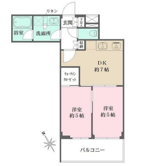 文京区春日のマンションの間取り