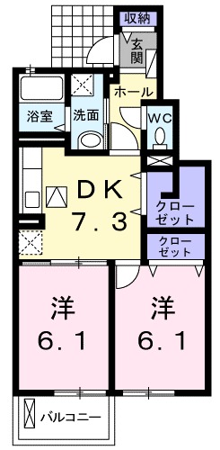 イオラニ２３Ａの間取り