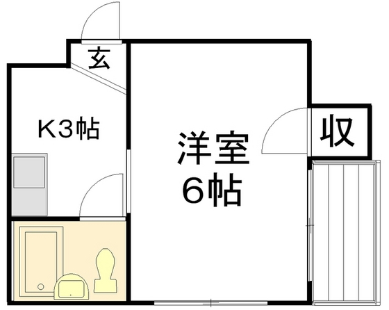 広島市中区舟入南のマンションの間取り